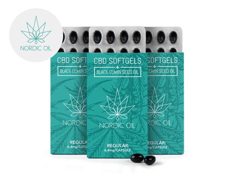 Capsules CBD (1152mg) 6% Nordic Oil