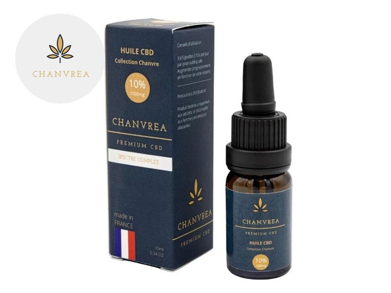 Huile CBD (10% Bio) Chanvrea 10ml