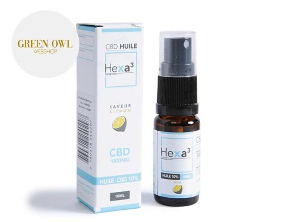Huile CBD (10% Bio) Citron Hexacube 10ml