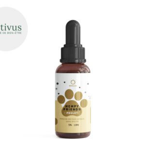 Huile de CBD 5% pour Animal - Hempy Friends