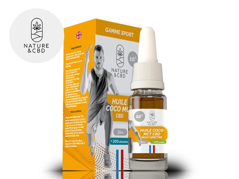 Huile CBD (10% Bio) Nature et CBD 10ml