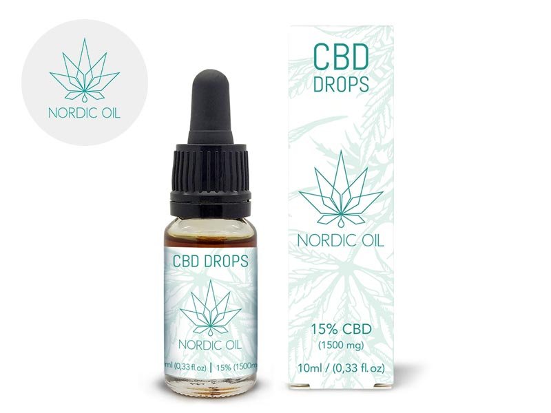 Huile CBD (15% Bio) Nordic Oil 10ml