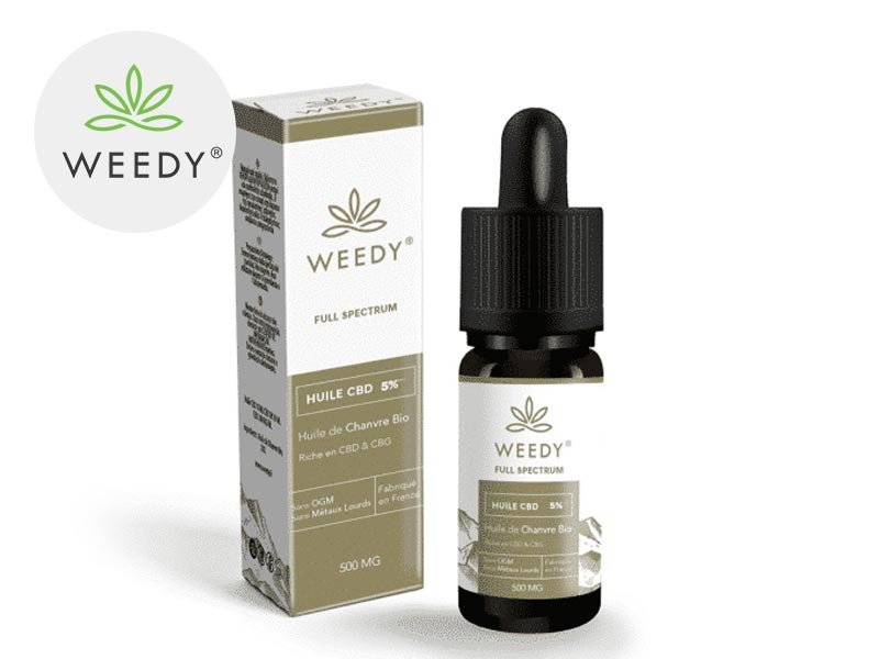 Huile CBD (5% Bio) Weedy 10ml