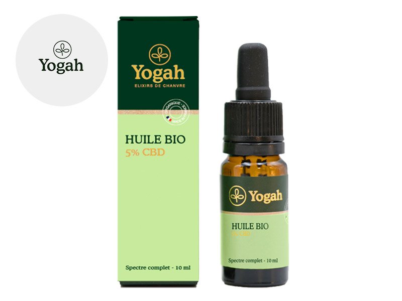 Huile CBD (5% Bio) Yogah 10ml