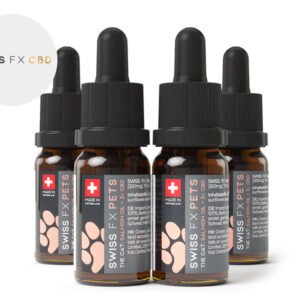 Pack 4 Huiles CBD pour Chats 3% (Saumon) (40ml) SWISS FX