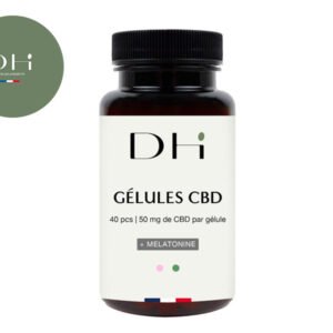 Gélules CBD (50mg) Mélatonine 50% Deli Hemp