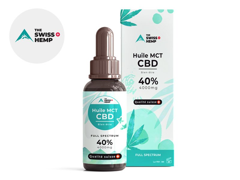 Huile CBD (40% Bio) The Swiss Hemp 10ml