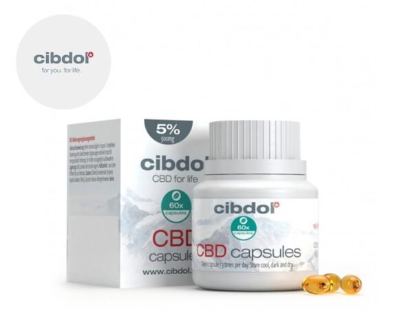 Gélules CBD (500mg) 8% Cibdol