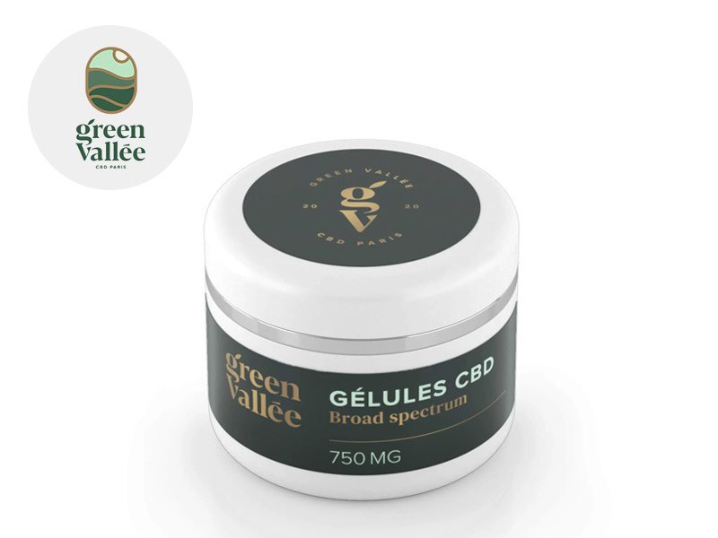 Gélules CBD (750mg) 25% Green Vallée