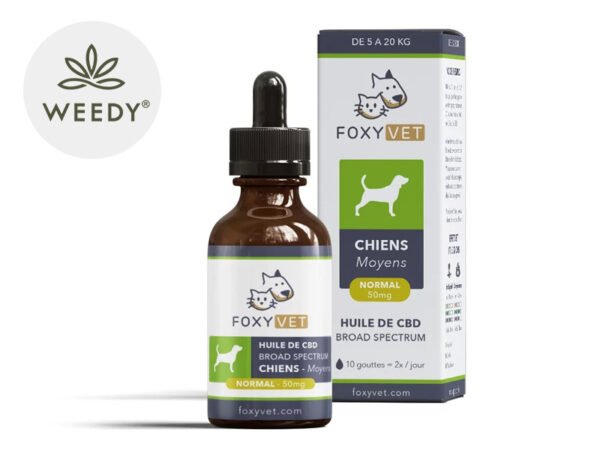 Huile de CBD 5% pour Chien - Foxyvet 30ml