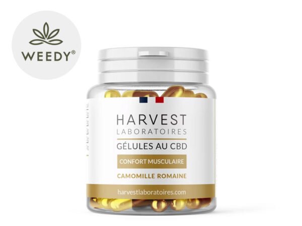 Gélules CBD (1500mg) Confort Musculaire 50% Weedy