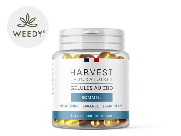 Gélules CBD CBN (750mg) Sommeil 25% Weedy