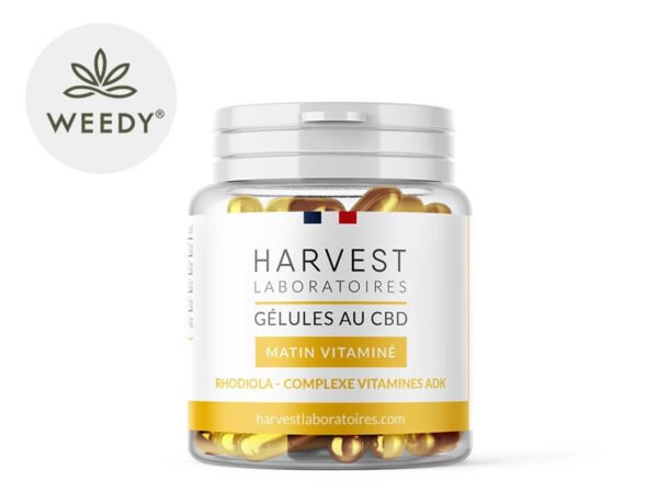 Gélules CBD (750mg) Matin Vitaminé 25% Harvest Laboratoires