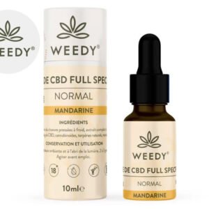 Huile CBD (10% Bio) Mandarine Weedy 10ml