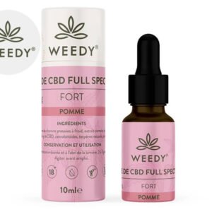 Huile CBD (10% Bio) Pomme Weedy 10ml