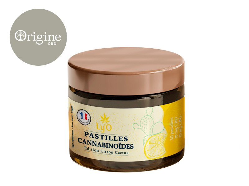 Pastilles CBD CBG (1200mg) Citron Cactus 40% Ly'O