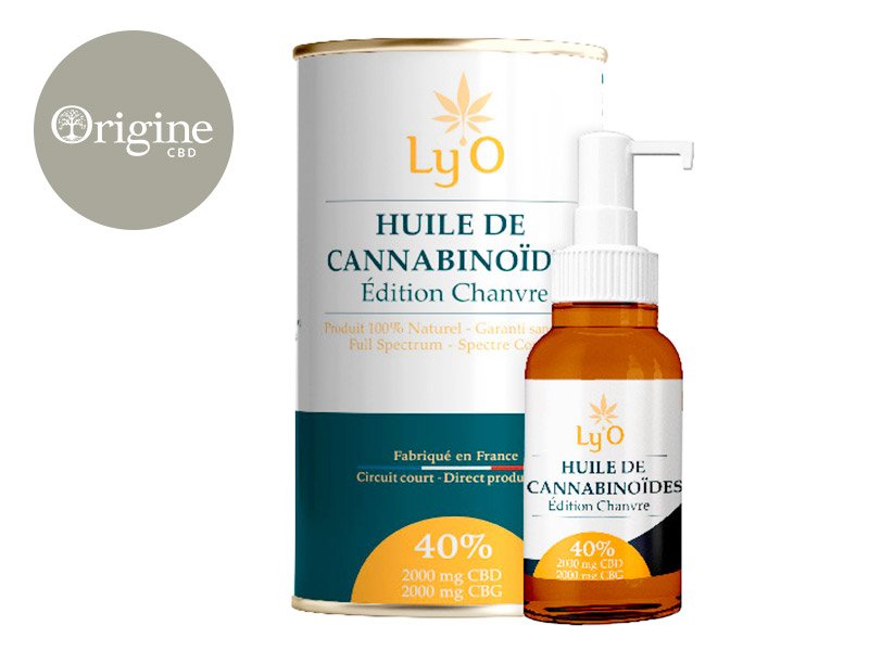 Huile CBD CBG (40% Bio) Ly'O 10ml