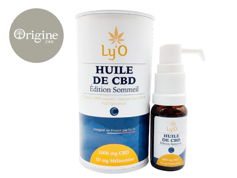 Huile CBD (20% Bio) Mélatonine Ly'O 10ml